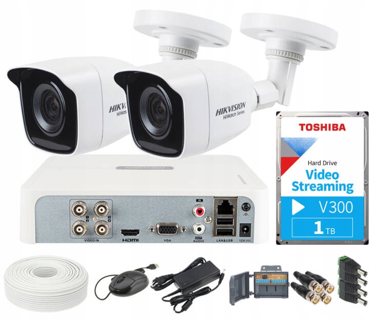 Súprava na monitorovanie záznamníka 4-dielna Hikvision