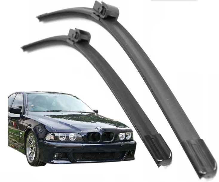 Zestaw Przód Nowe 2x Wycieraczki Komplet Płaskie Bmw Serie 5 E39 95-04r