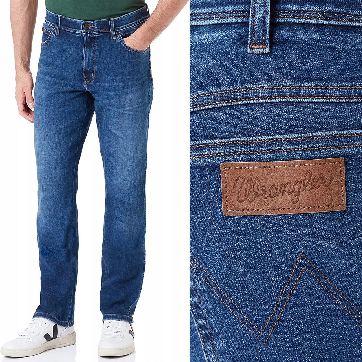 Wrangler Texas Slim Rodeo Bull Free To Stretch džínové kalhoty W32 L34