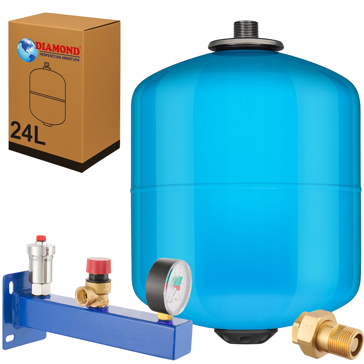 Sada Membránová Expanzná Nádoba 24 L Bezpečnostná Skupina Cwu 6 Bar