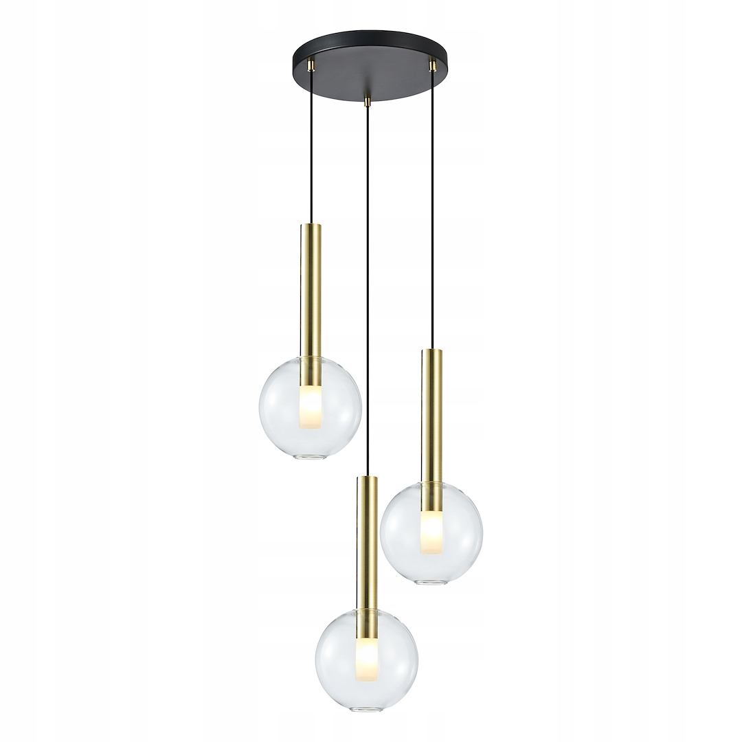 MiLAGRO Závesná lampa Niko Gold 3Xg9 Stropný luster Osvetlenie