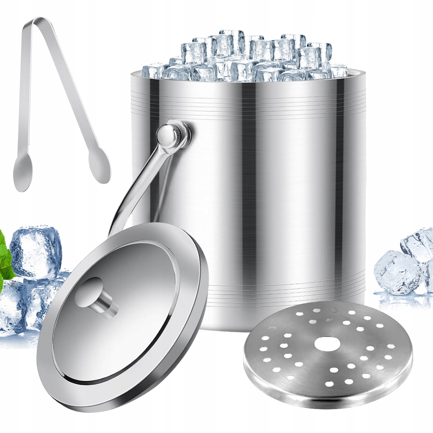 Velký Kbelík Na Led Cooler Nádoba Pro Chlazení 2 L Kleště