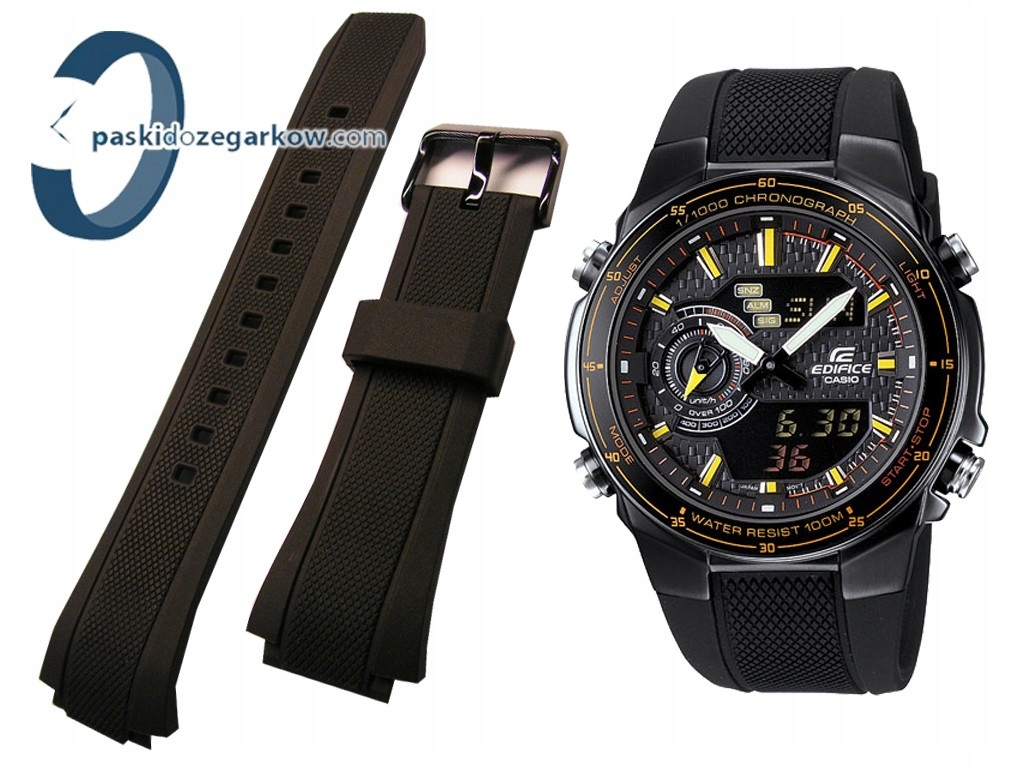 Pásek Casio EFA-131 EFA-131PB černý, spona černá, originální