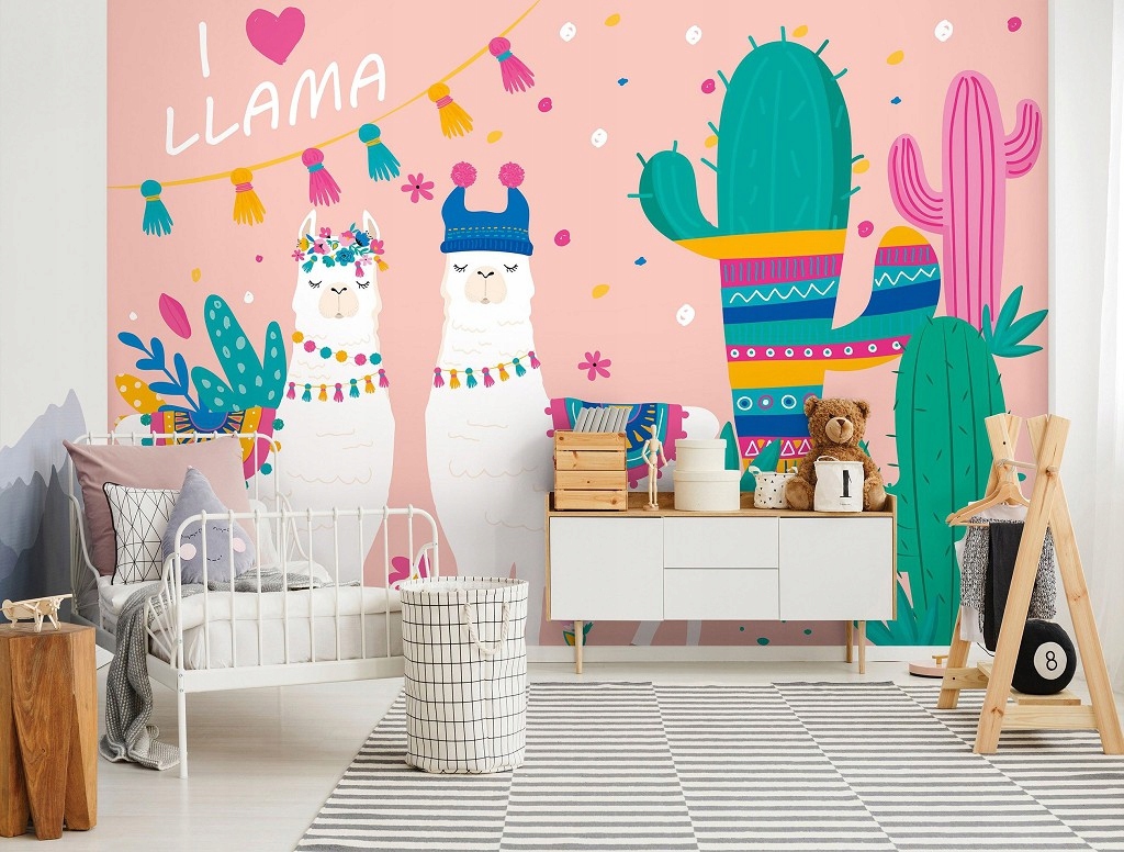 Vinylová fototapeta 254x184 Milujem lamu +lepidlo