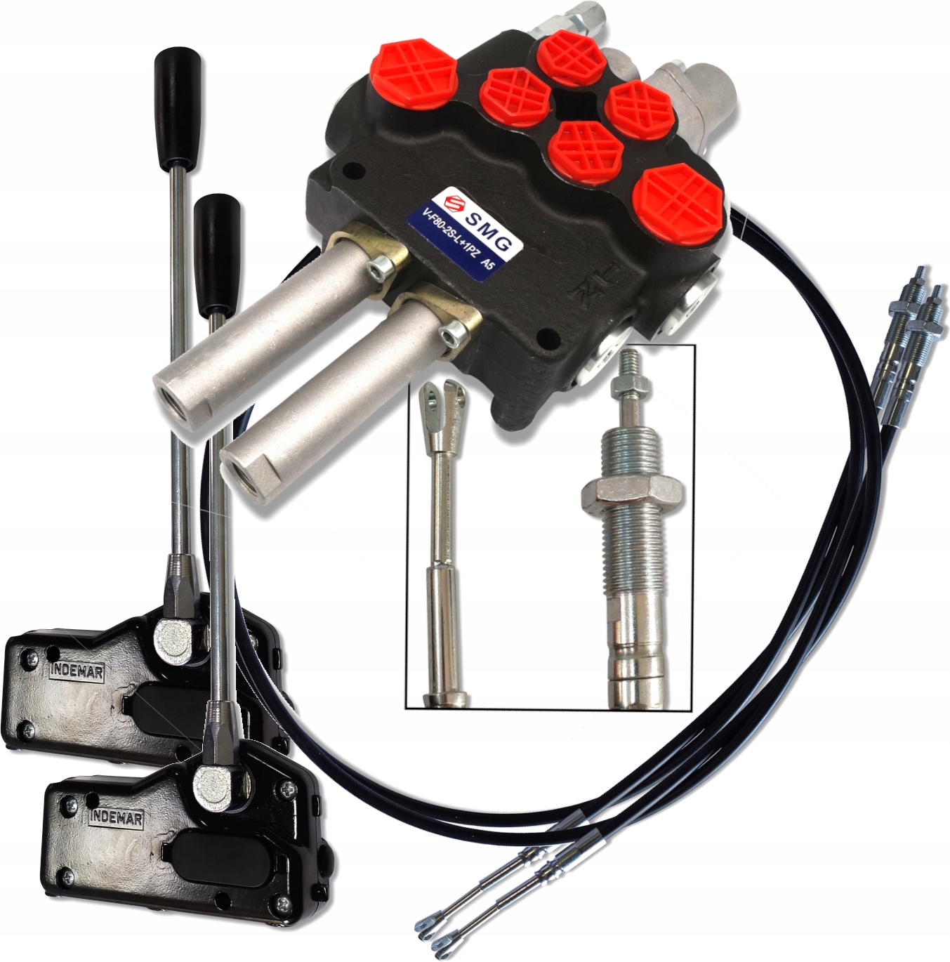 8532.DŹWIG.2X2M47 - Набір 2сек 80л для тур поплавок троси 2м на вилці