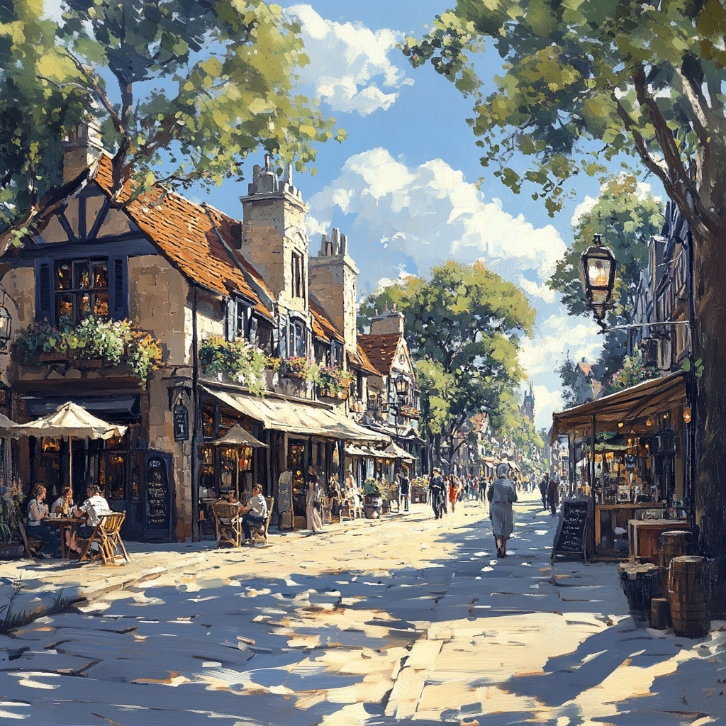 Obraz Na Plátně Canvas Město Francie Ulička Bulvár Restaurace 80x80