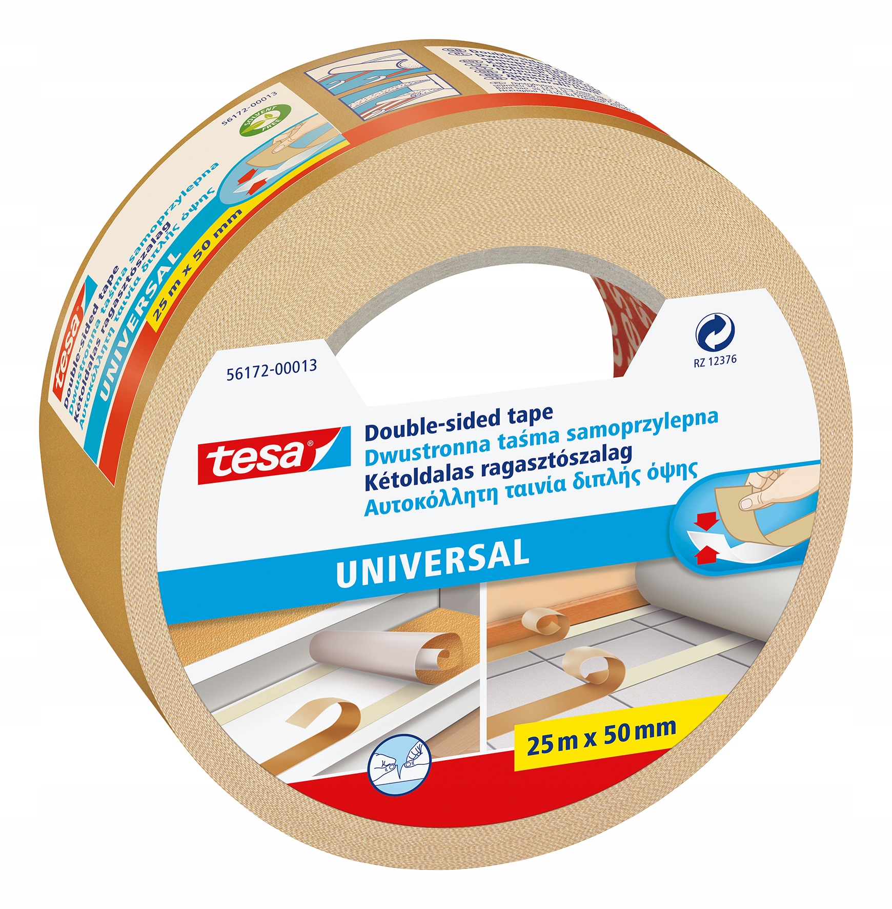 

Taśma dwustronna tesa universal wykładziny 25m50mm