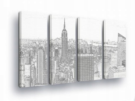 Obraz 120x80 New York Manhattan architektúra mrakodrapy mesto umenie