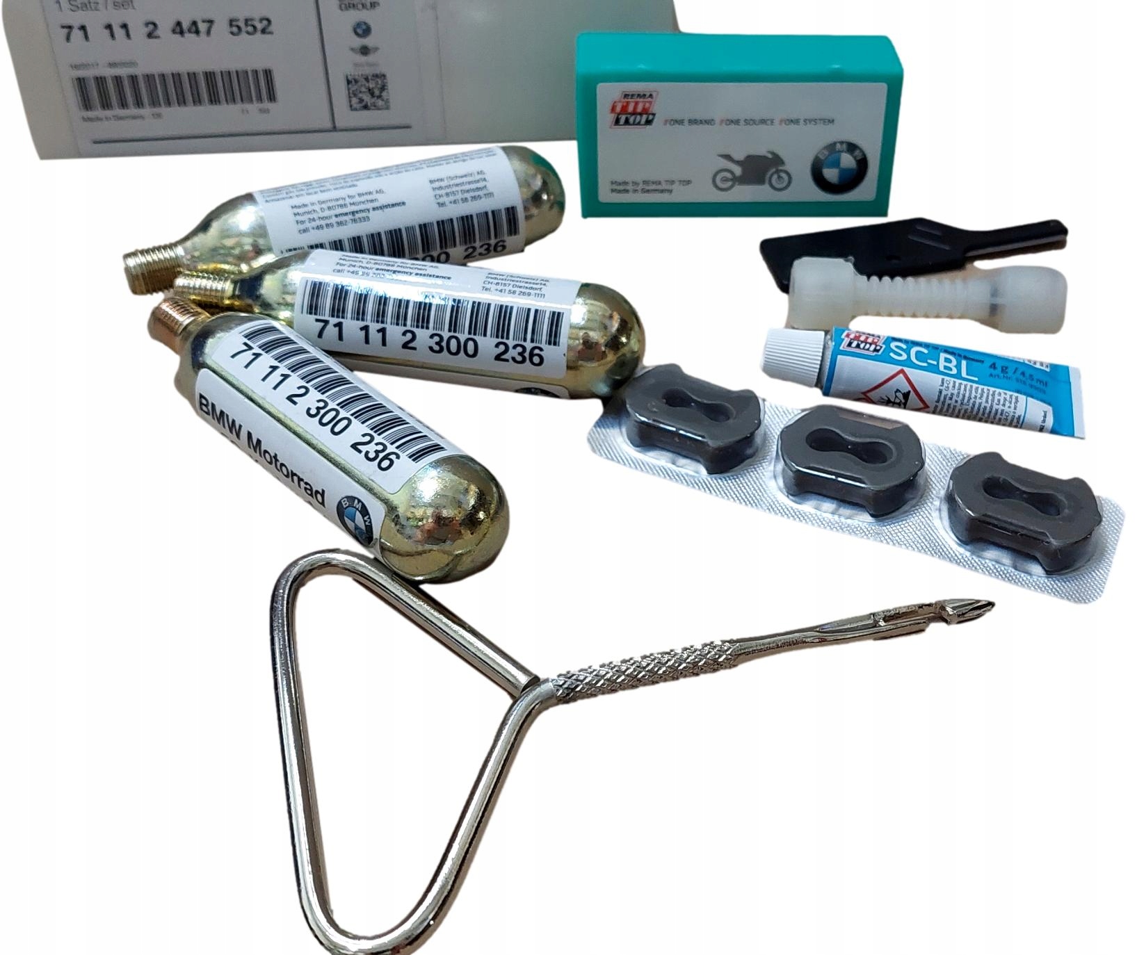 

Bmw 71112447552 Zestaw Awaryjny Opon Dezdętkowych