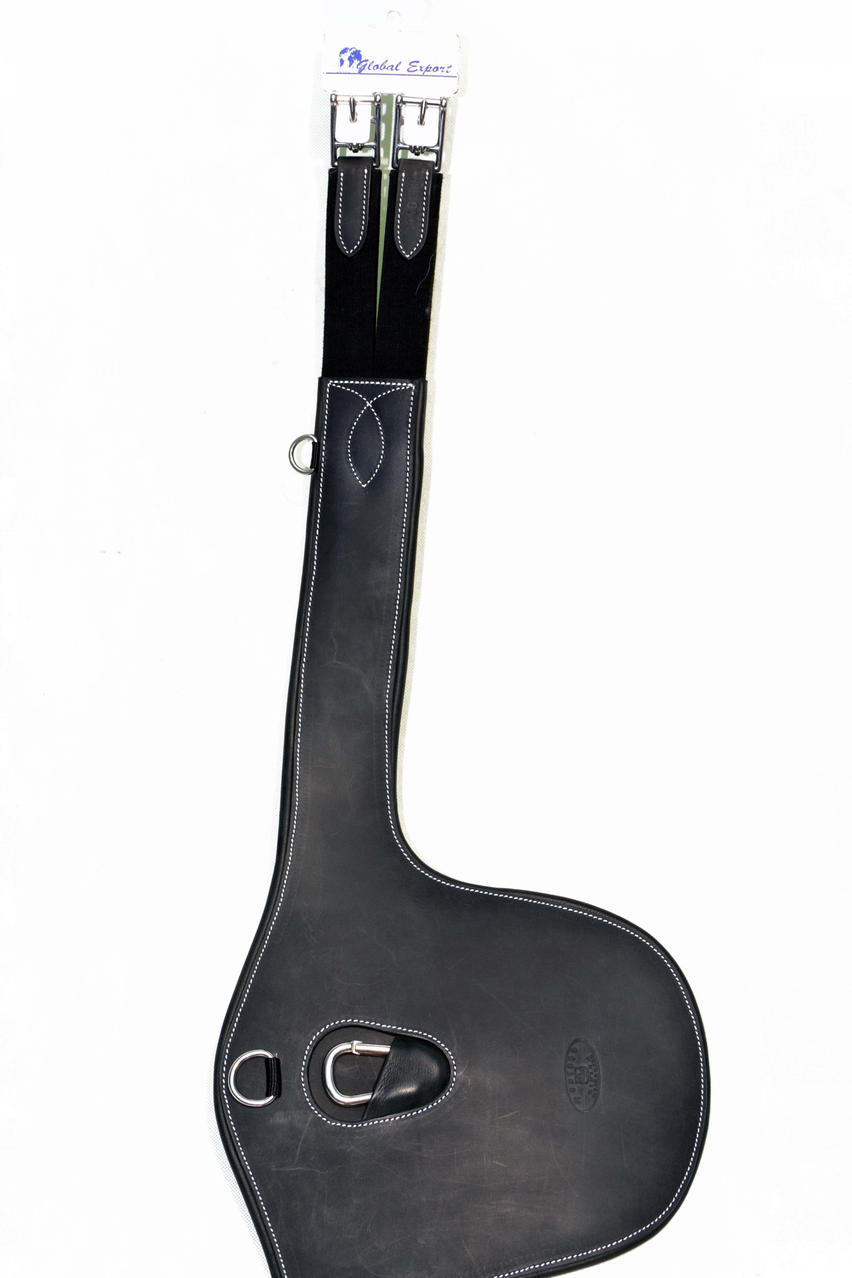 Popręg Z Fartuchem Skórzany Z Gumami 140CM