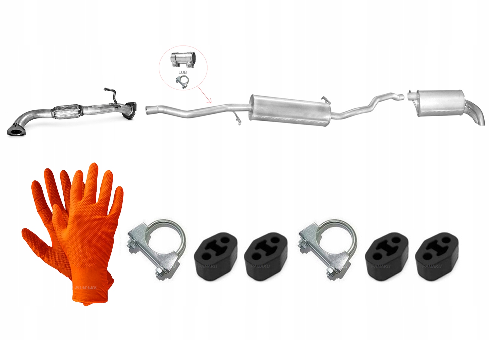 Seat Alhambra 1.9 TDi 2.0 TDi (2002-2010) Výfukový Systém Tlumiče Trubka