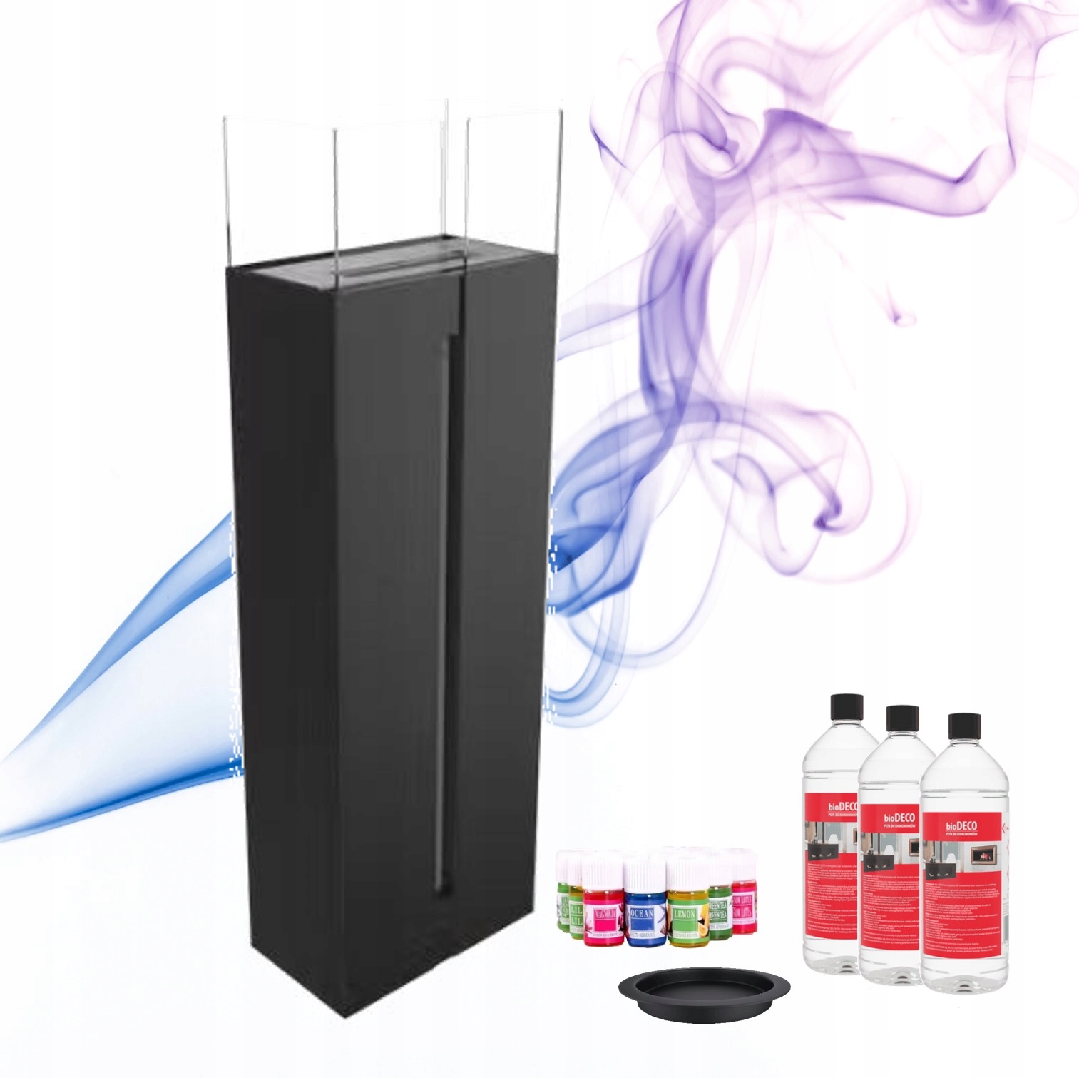 Biokrb volně stojící ohřívač Romeo černý Set biopalivo a oleje