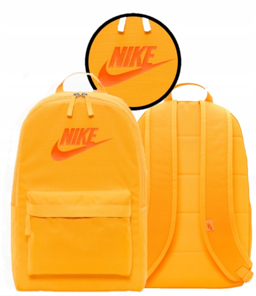 batoh nike školní mládežnický jedna komora žlutý prostorný zářivý světlý