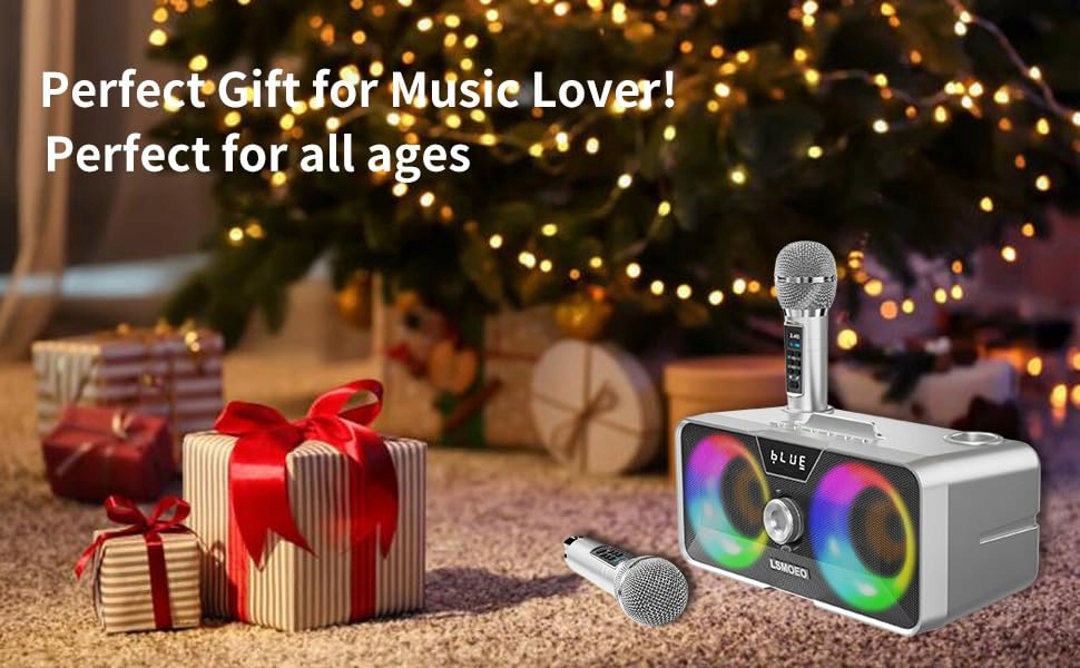 Karaoke Maszyna: 20W Bluetooth Głośnik z Mikrofonami Bezprzewodowymi — miniatura 9