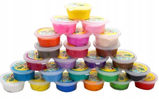 Magiczna Plastelina Clay PIANKOLINA ZESTAW 24 SZTUK + WALIZKA + AKCESORIA Marka inna