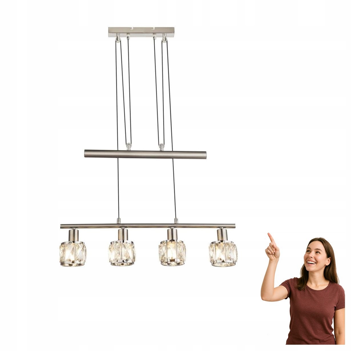 Závěsné svítidlo Kris 54356-4Z Globo