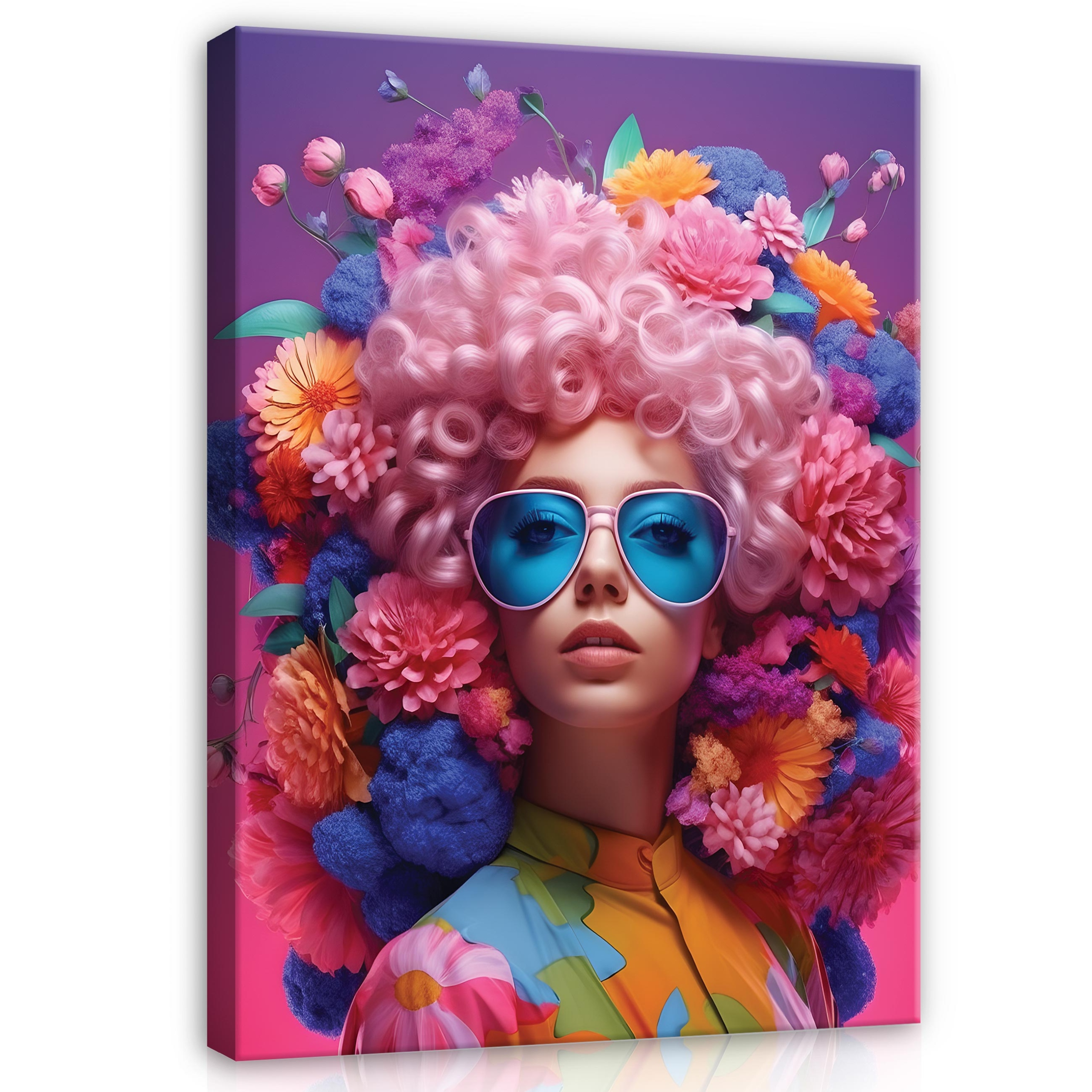 Obraz Žena Květiny Plátno Do Obývacího Pokoje Ložnice Koupelny 100x70