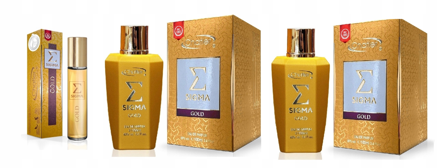 Chatler Sigma Gold Women 2x100 ml 30 ml parfémovaná voda pro ženy