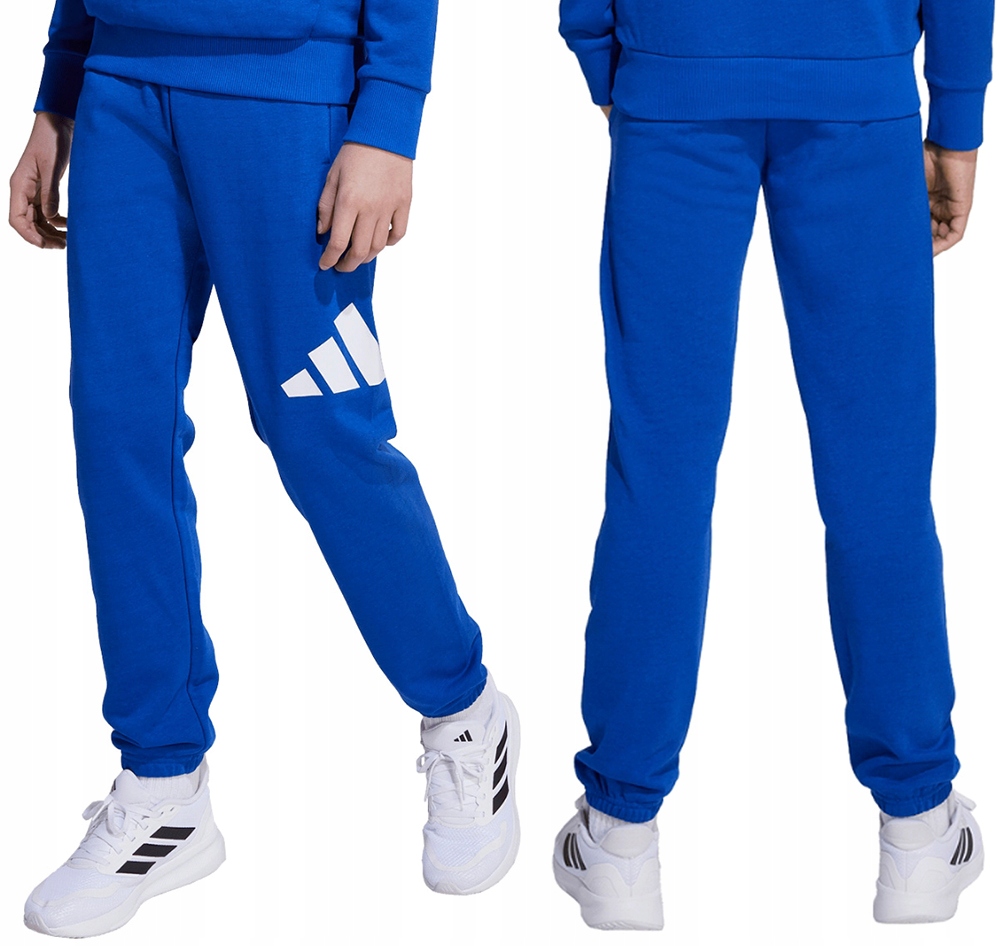 Spodnie Dziecięce adidas Essentials Kieszenie Dresowe Niebieskie r. 140 cm
