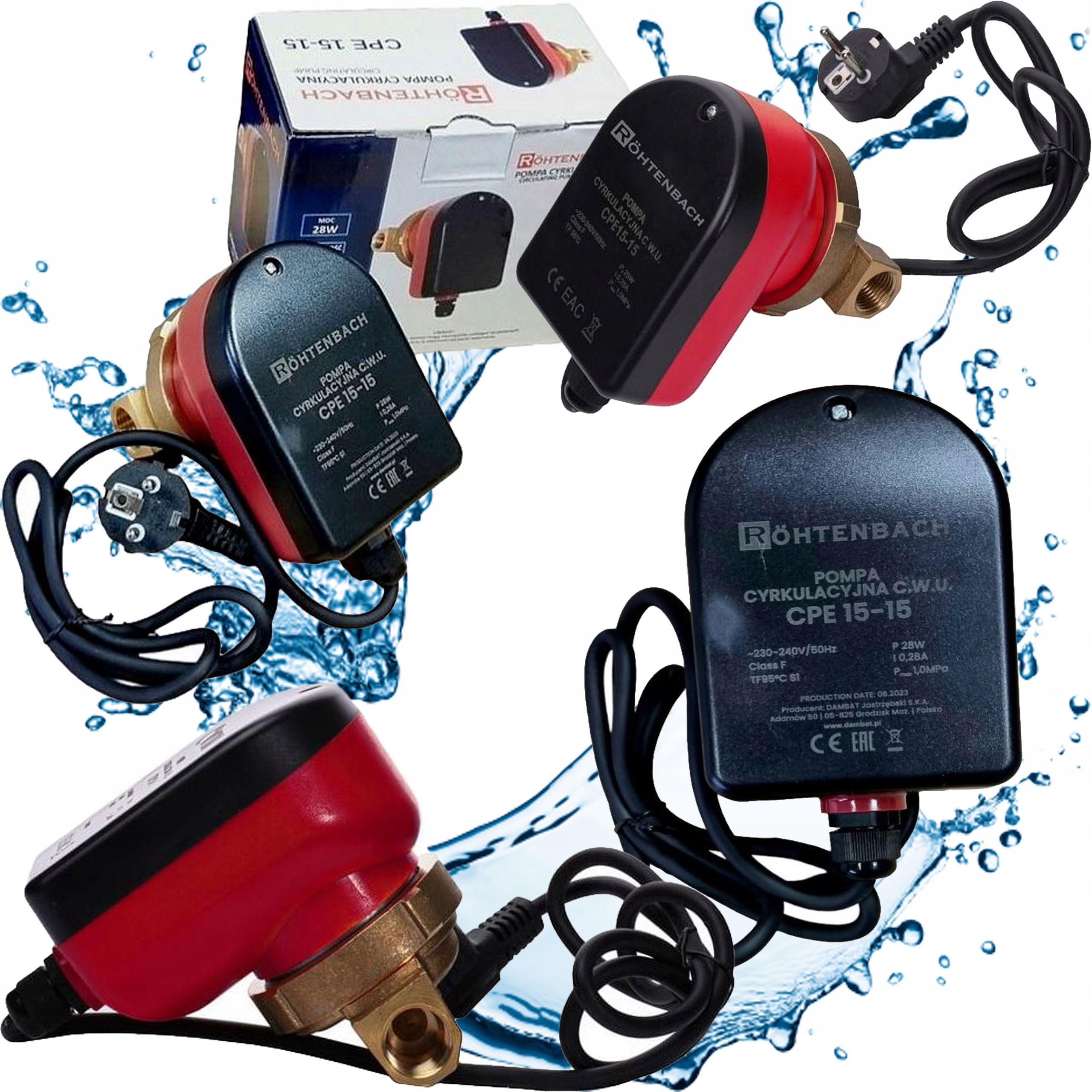 POMPA CYRKULACYJNA CWU CPE Rohtenbach 15-15 1/2 OBIEGOWA
