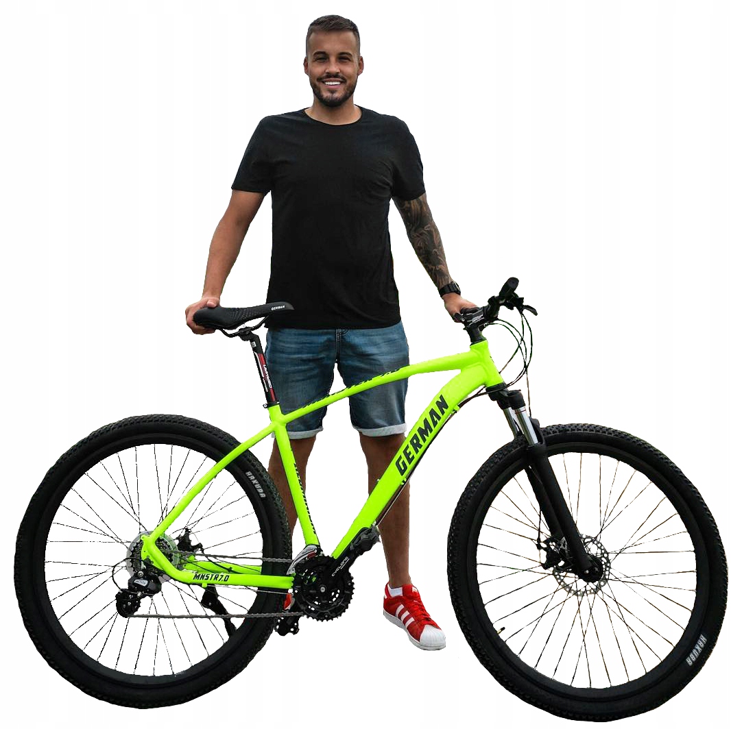 Aluminiowy Lekki Rower Górski 29" Góral Mtb Damski Męski Neonowy Rama M