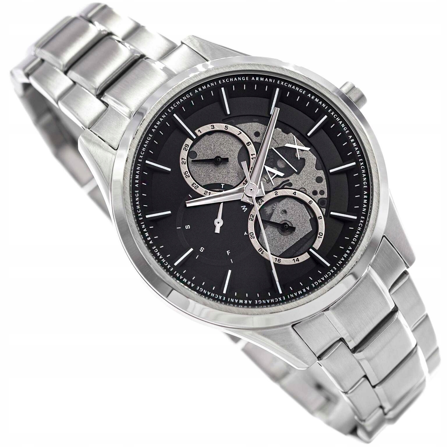 Pánské Hodinky Armani Exchange AX1873 Dante Stříbrné Na Náramku Datumovka