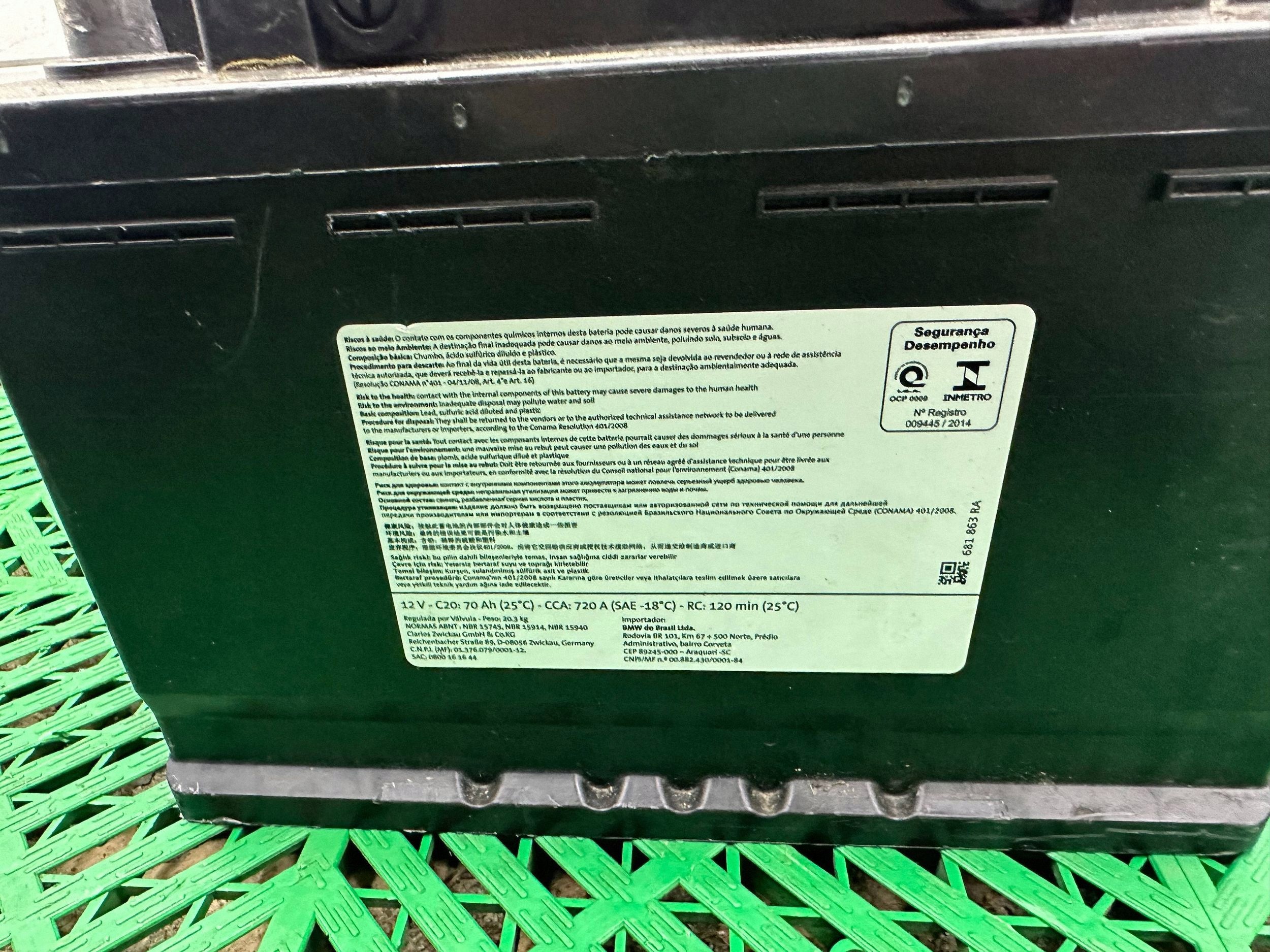 akumulator Bateria AGM 12V 70Ah 720A BMW
