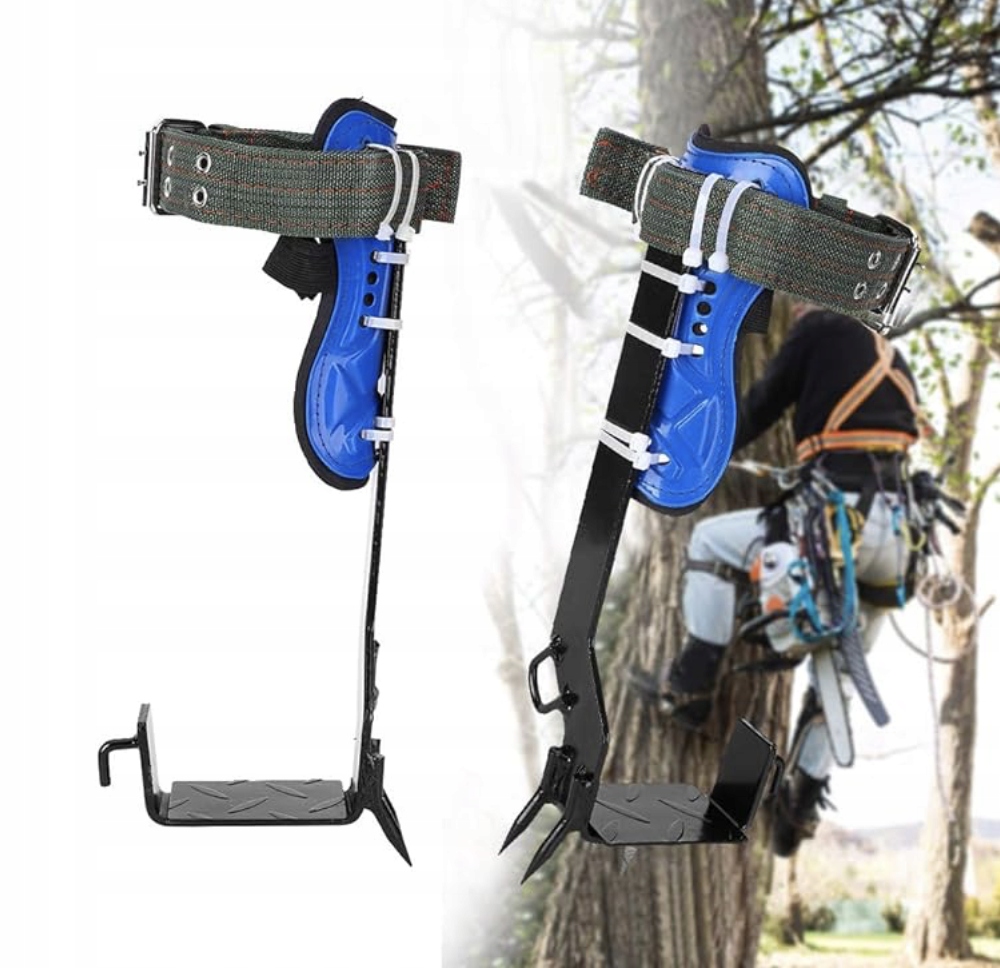 KOLCE DO WSPINACZKI NA DRZEWO SPRZĘT BUTY DRZEWOWŁAZY UPRZĄŻ ZESTAW Model Buty do wpinaczki po drzewach