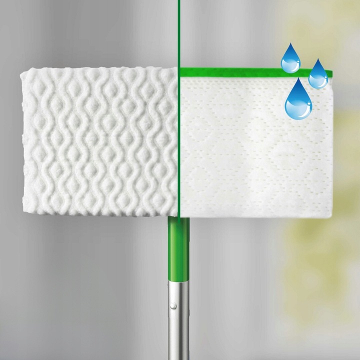 Levně Swiffer Plochý mop Metla Kit Suché a mokré vložky Sada na úklid