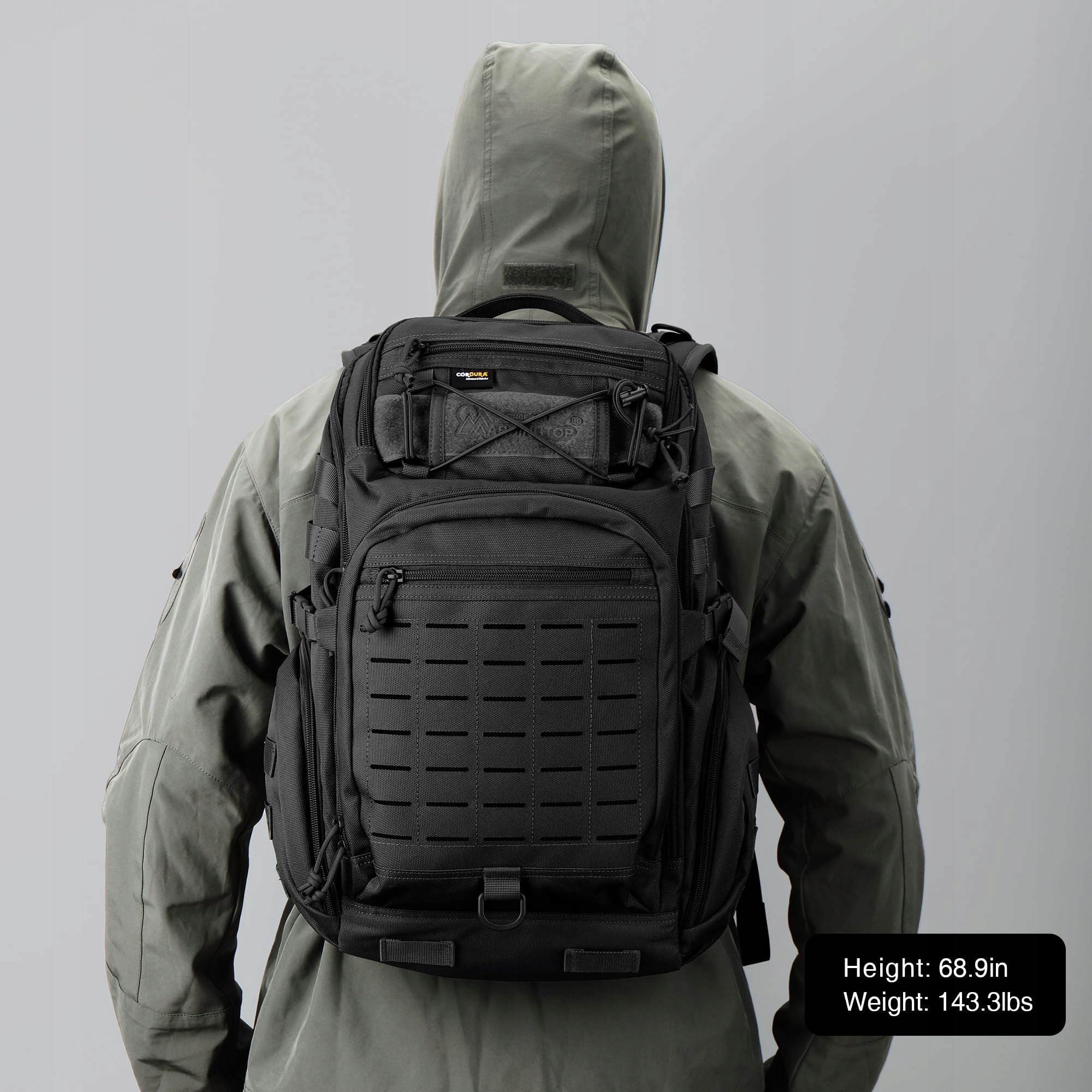MARDINGTOP Plecak 30L Molle Na Laptop Do Miasta Biznesu Podróży — miniatura 6