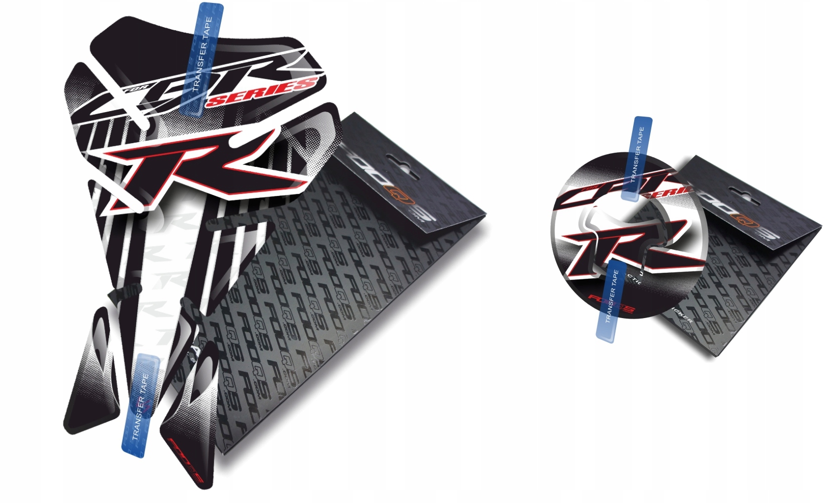 Tank-pad Cap-pad V1 od společnosti Fooqs pro Honda Cbr 125 250 Bílý