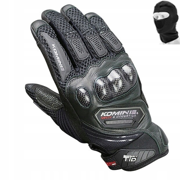 

Rękawice motocyklowe Komine Carbon Karbon