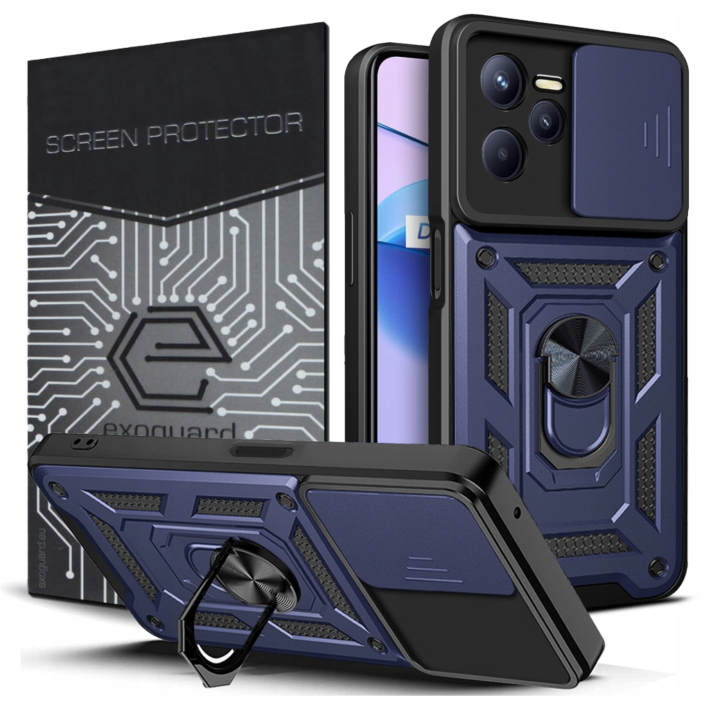 

Case Etui Pancerne Obudowa+szkło do Realme C35