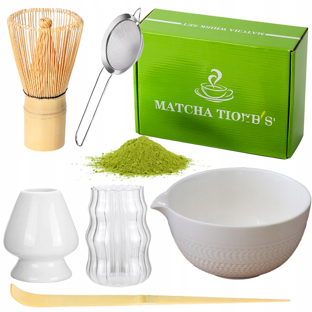 Zestaw Pędzel Do Herbaty Podstawka Pod Chasen Do Matchy Ceramiczna