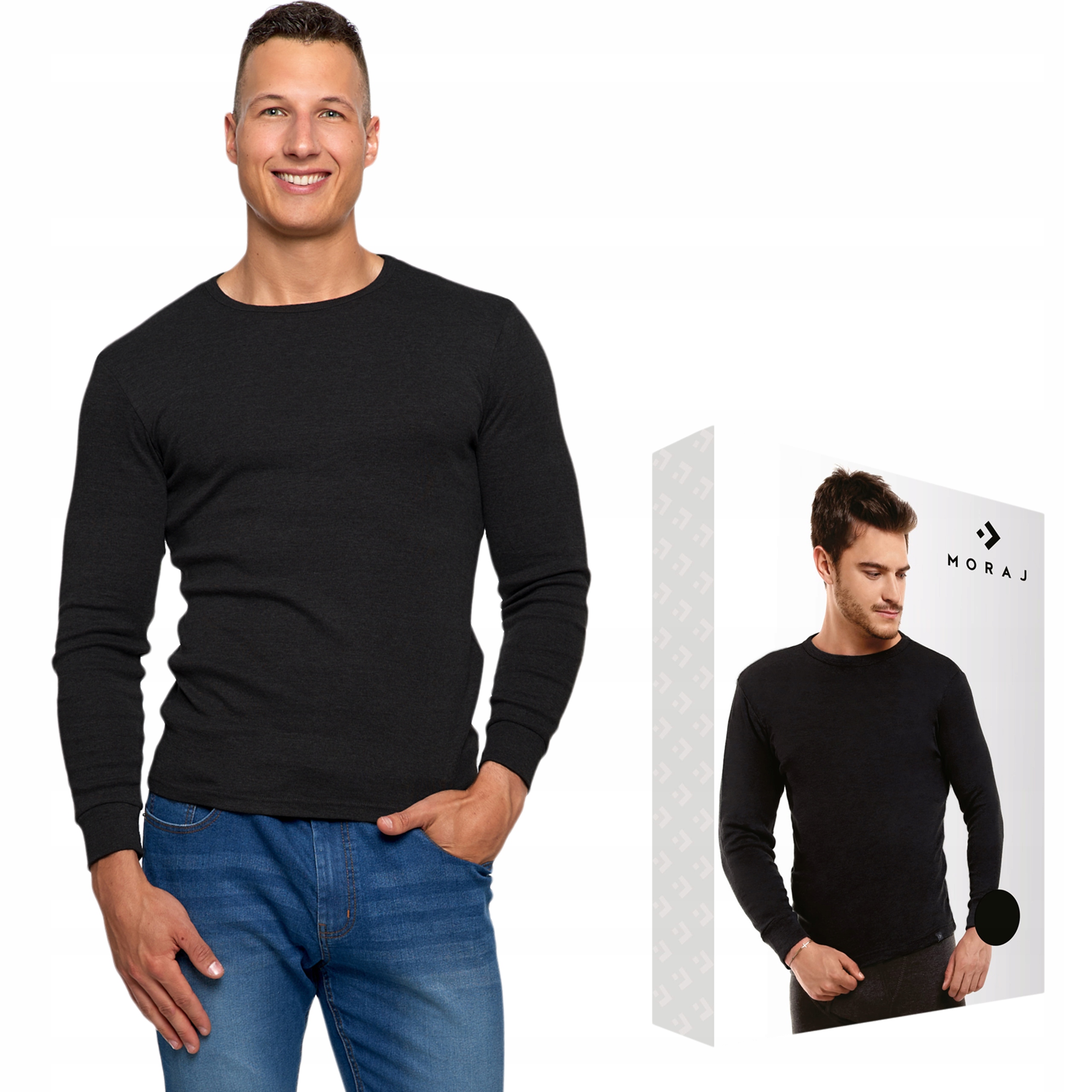 

Moraj Koszulka Długi Rękaw 1600-001 czarny 2XL