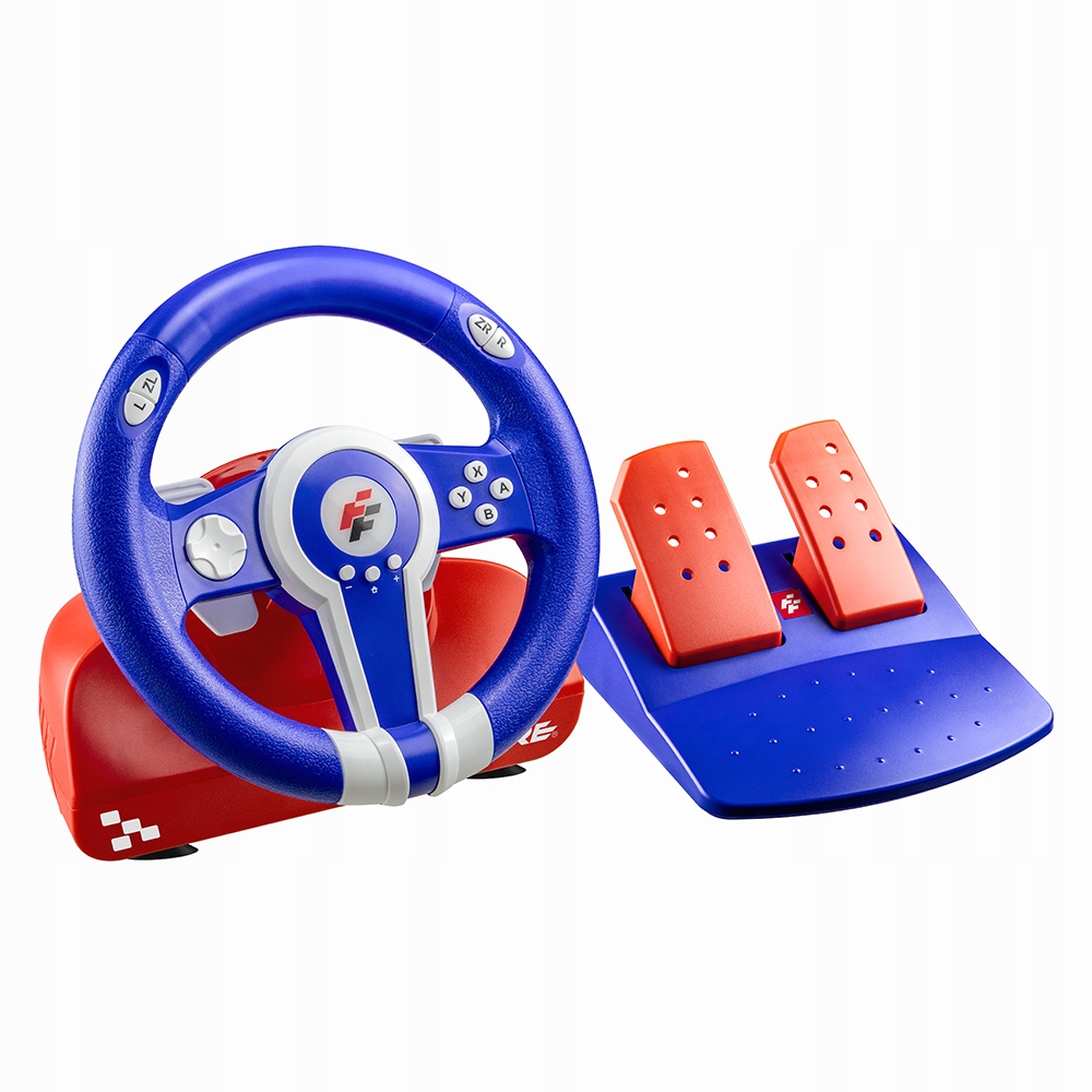 Volant pro hry ES300A 180 stupňů Nintendo Switch Pc vibrace pedály