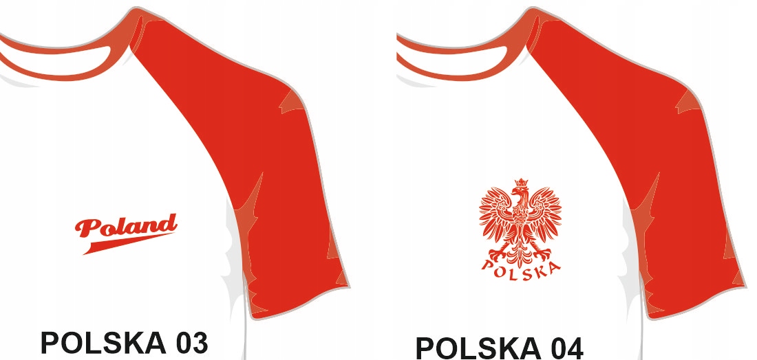 koszulka biało-czerwona + Twój nadruk - XXL Materiał dominujący bawełna