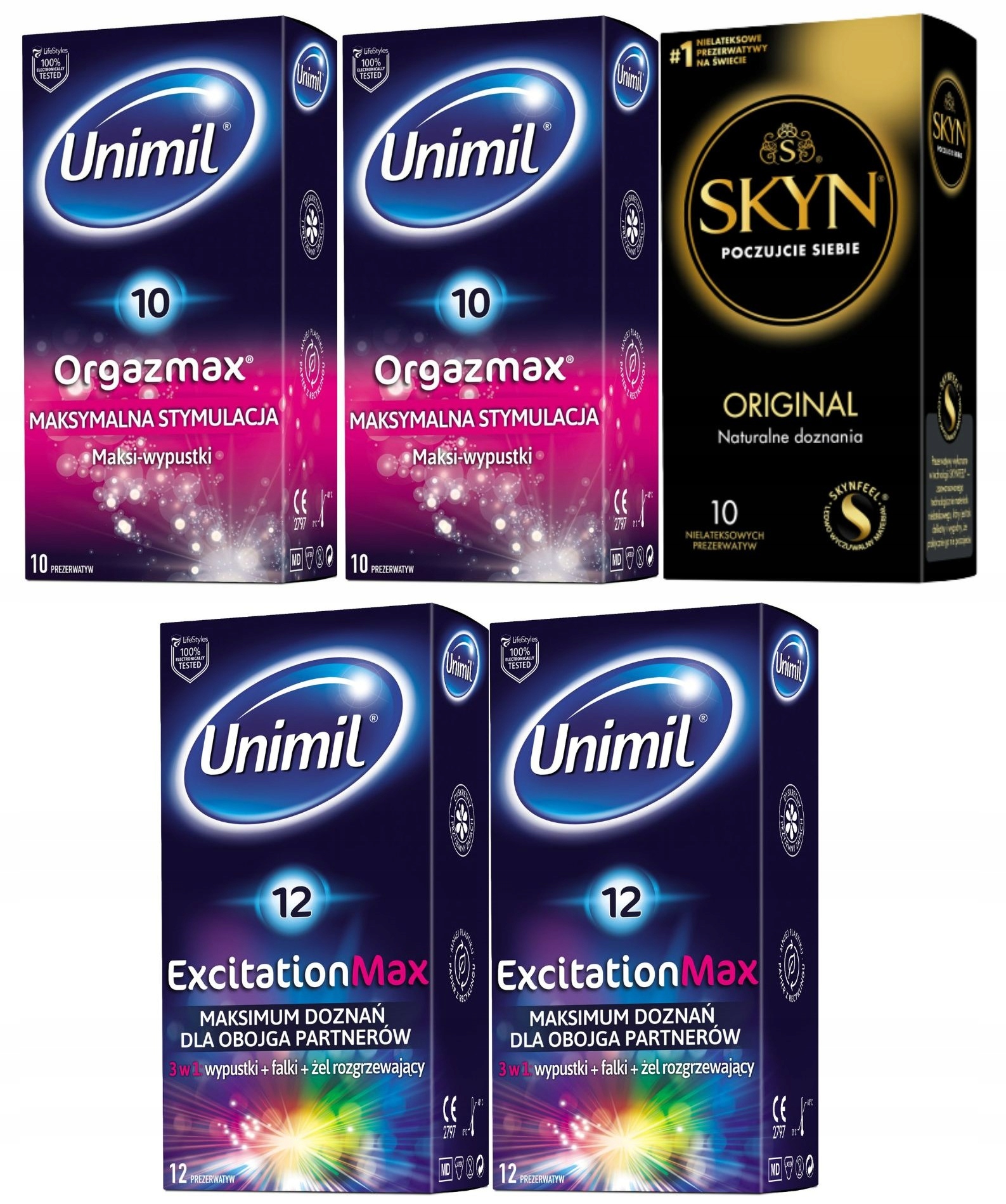 

Skyn Unimil Original Orgazmax 54 Prezerwatywy