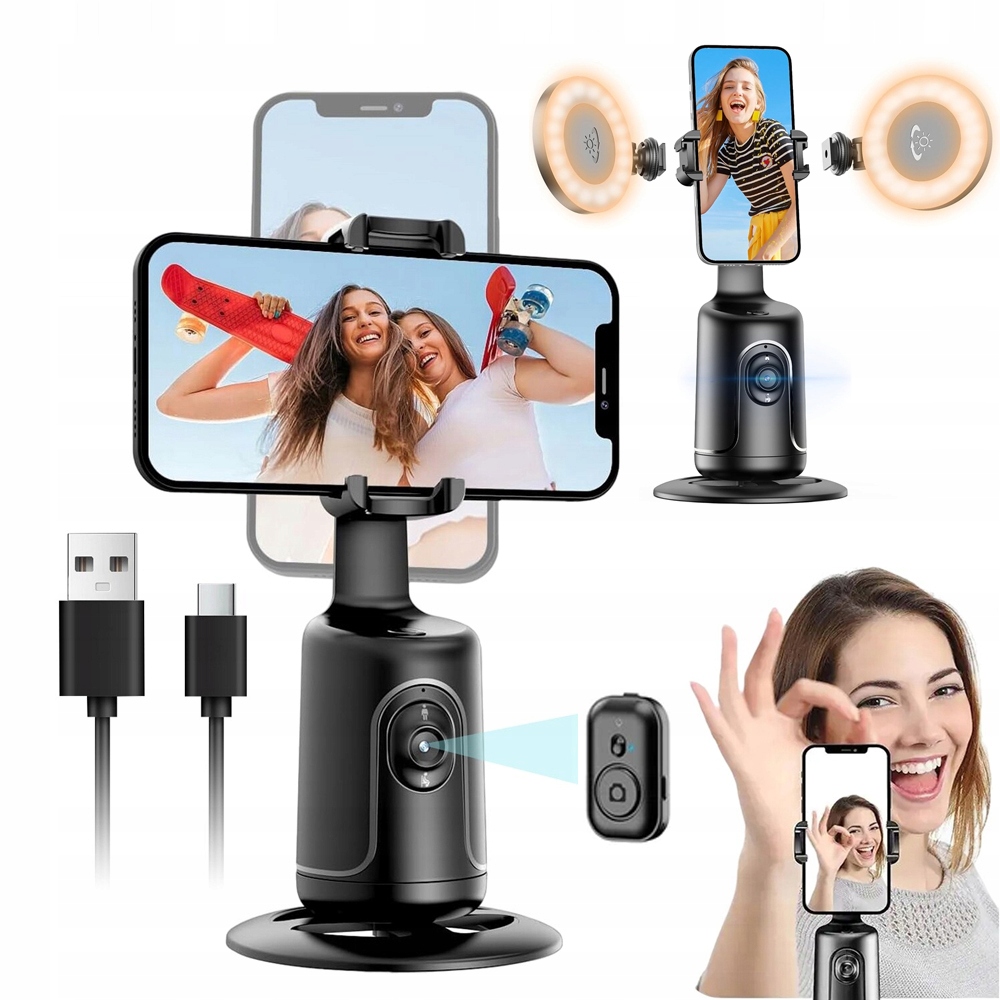 Gimbal Stabilizátor pro mobilní telefon a telefon Otočný o 360° dálkové ovládání