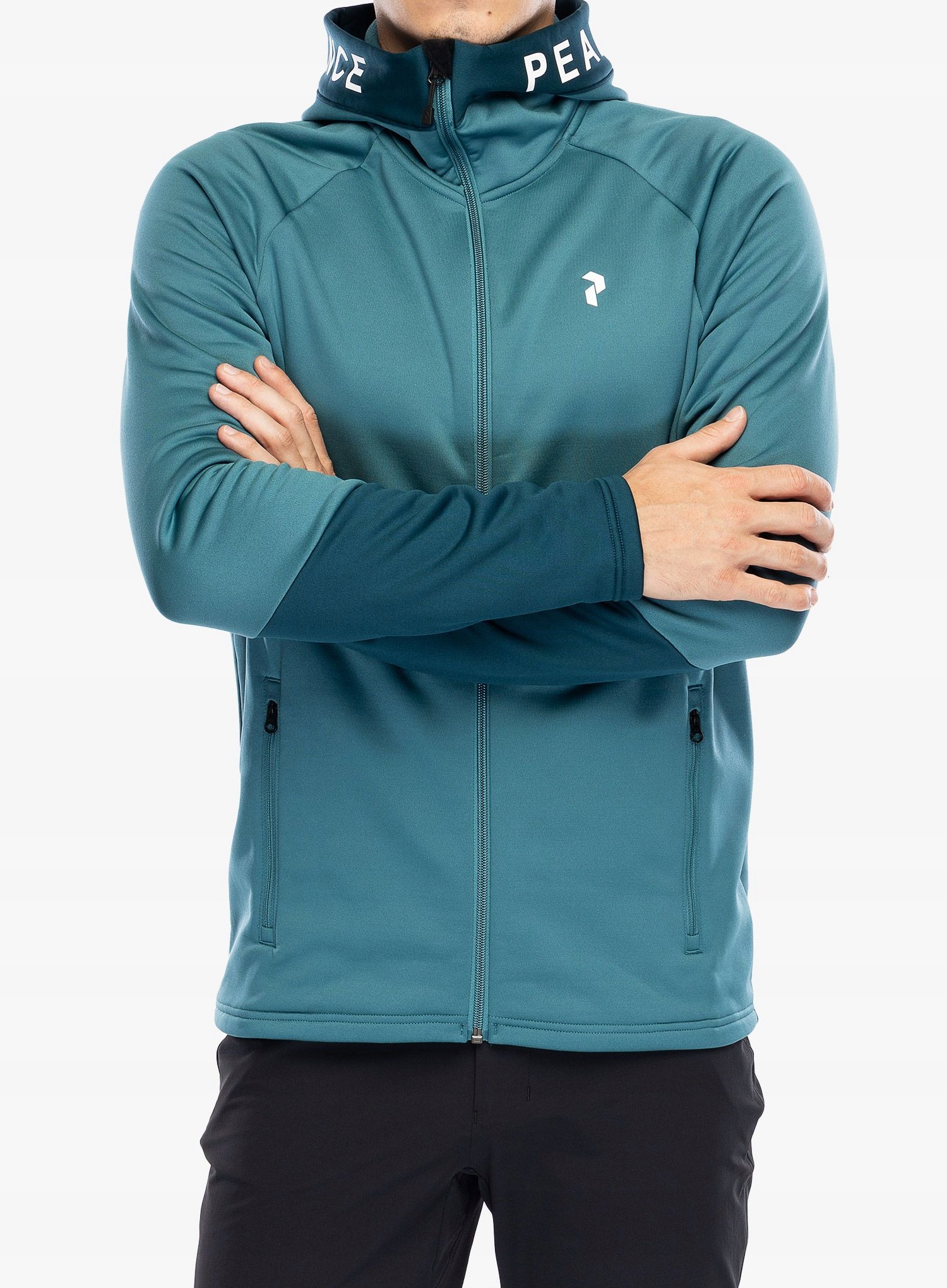 Mikina s kapucí Peak Performance Rider Zip Hood hydro fresh/infinity S
