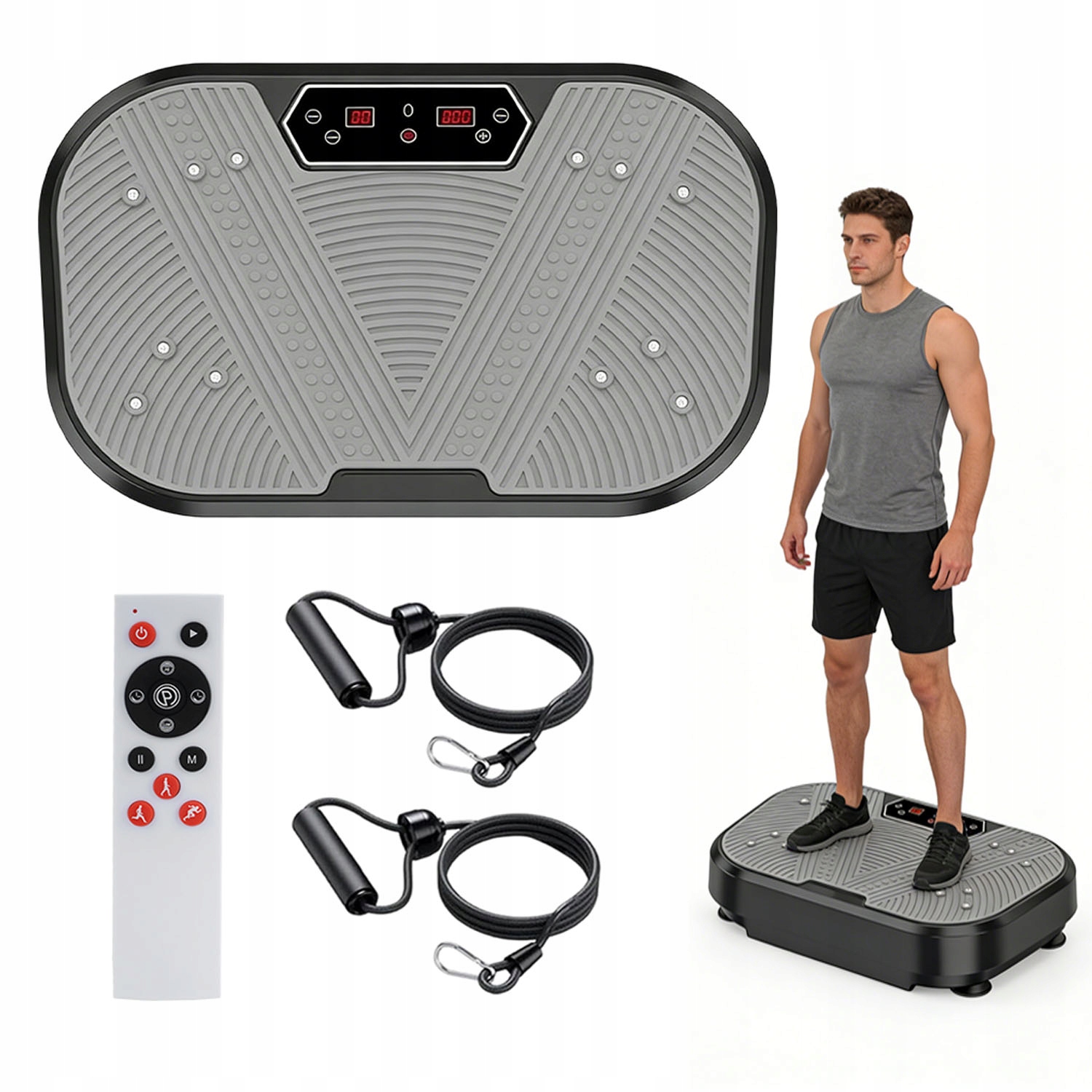 Platforma wibracyjna 120 poziomów intensywności z pilotem i Bluetooth 250kg