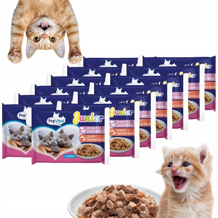 Levně Mokré Krmivo Pro Kočky 100GX52 Junior Prevital