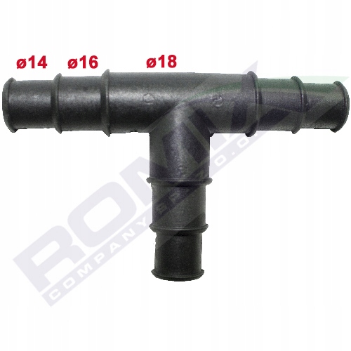 Trójnik instalacji plastikowy FI 14 x 16 x 18 mm