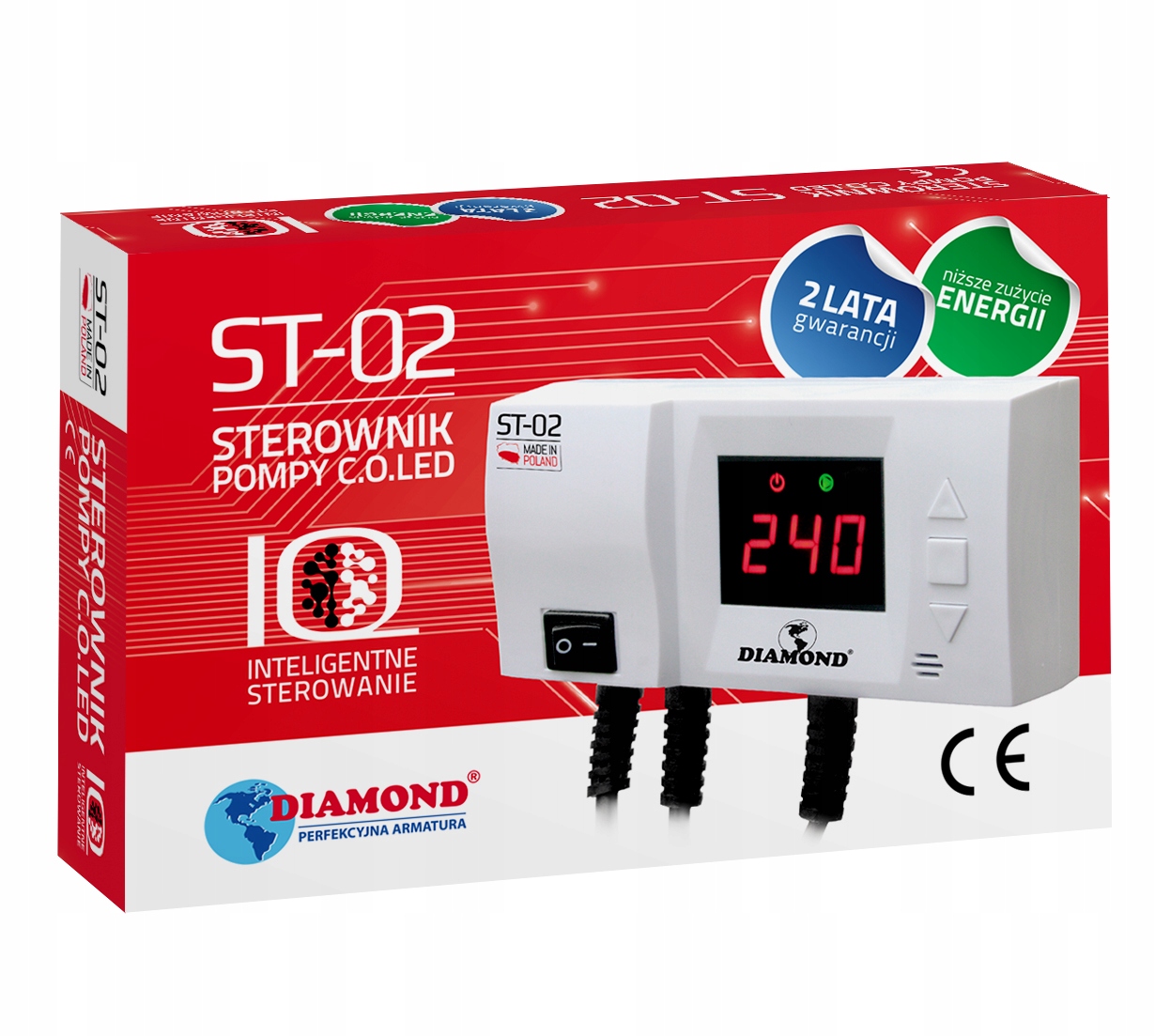 STEROWNIK POMPY CO PIECA ST-02 wyświetlacz LED Kod producenta ST-02