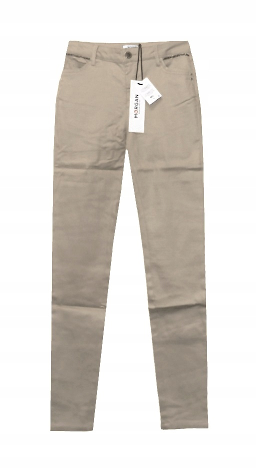 Dámské Kalhoty Morgan 232 Pfrash Béžové Slim Rurki vel. 36