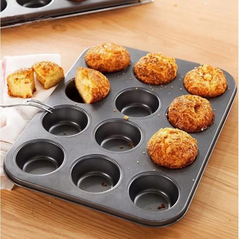 FORMA DO PIECZENIA BABECZEK MUFFIN BLACHA FOREMKA NA 12 BABECZEK non-stick Stan opakowania oryginalne