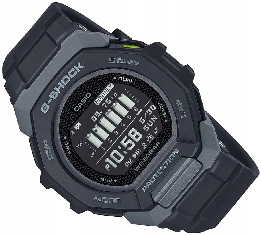 Hodinky Casio G-shock GBD-300-1ER Bluetooth G-squad Měřič Kroků WR200 47mm