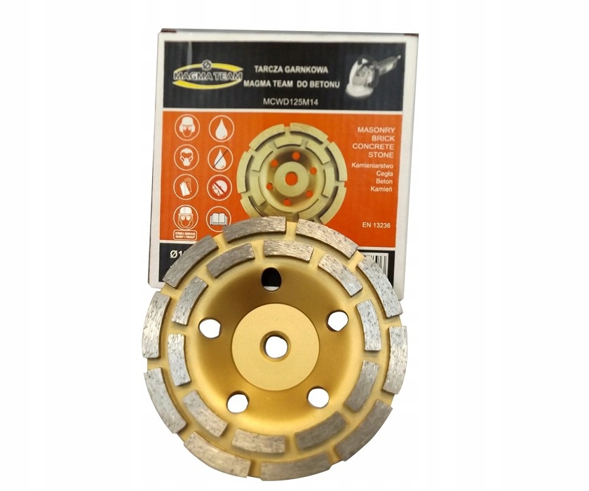 

Tarcza garnkowa 125xM14 dwurzędowa DCWD125M14