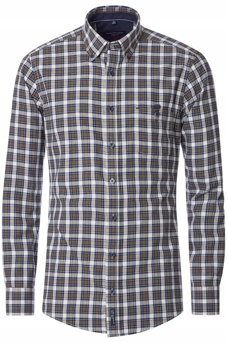 Casa Moda Velká Kostkovaná Košile Velké Velikosti 2XL