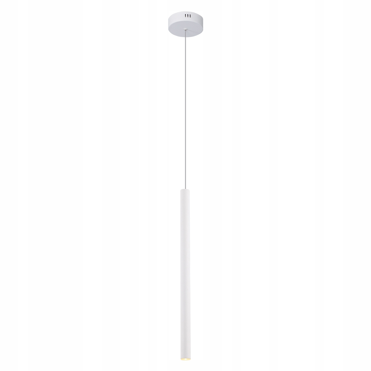 Závěsná Led lampa bodová tuba 45 cm bílá nad stůl, barový ostrov Maxlight